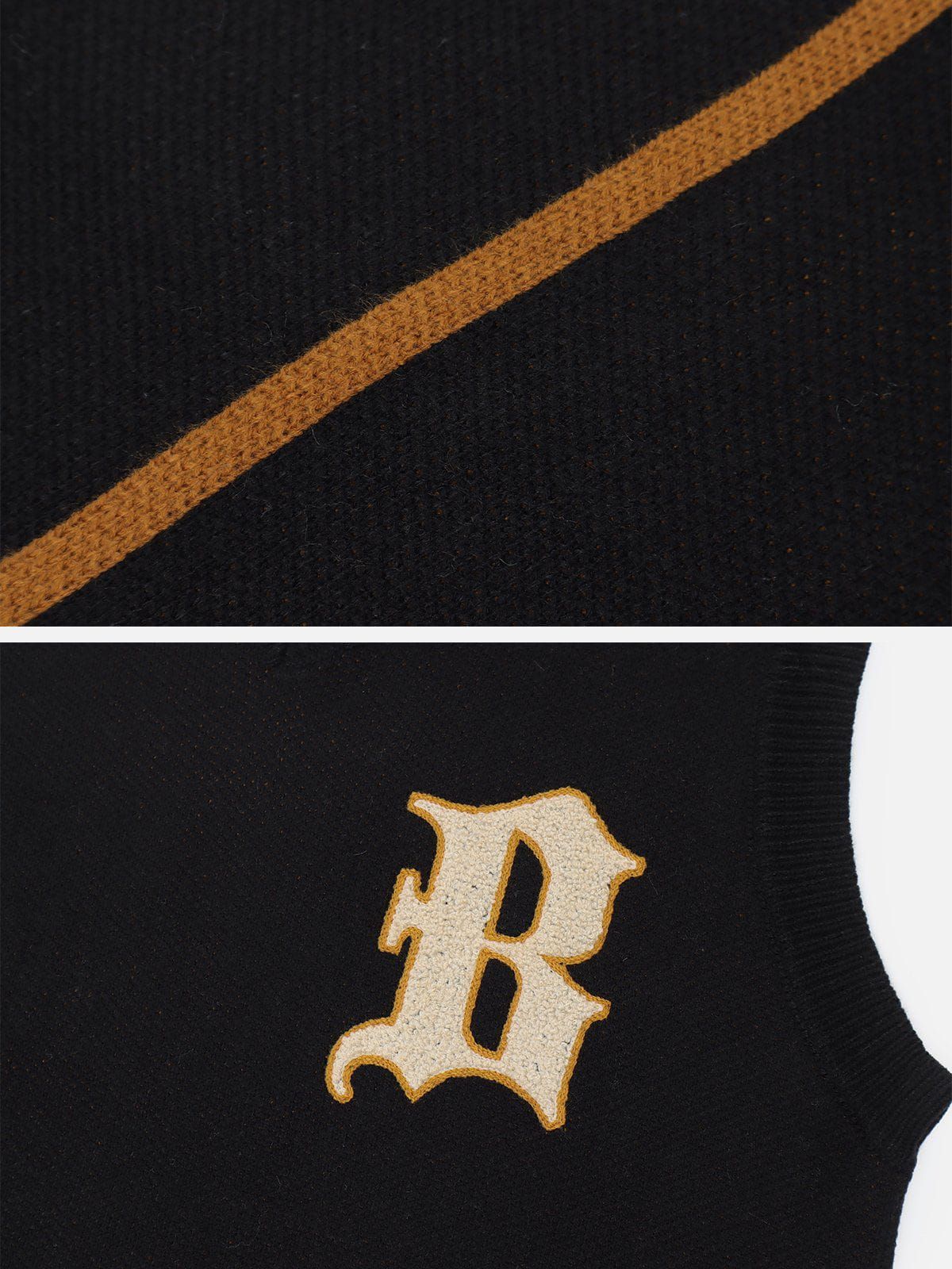 Aelfric Eden "B" Embroidery Sweater Vest sold by Aelfric Eden product image thumbnail 6