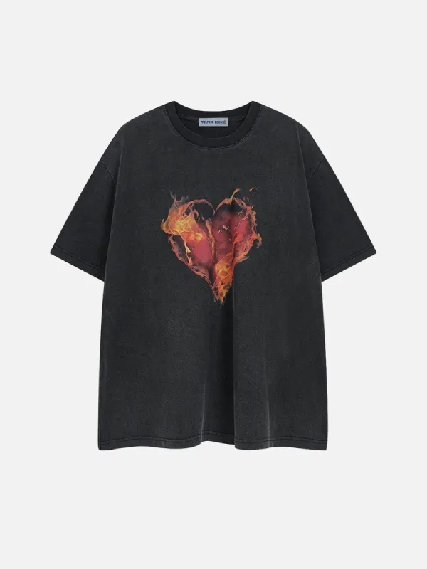 Aelfric Eden Flame Heart Tee sold by Aelfric Eden