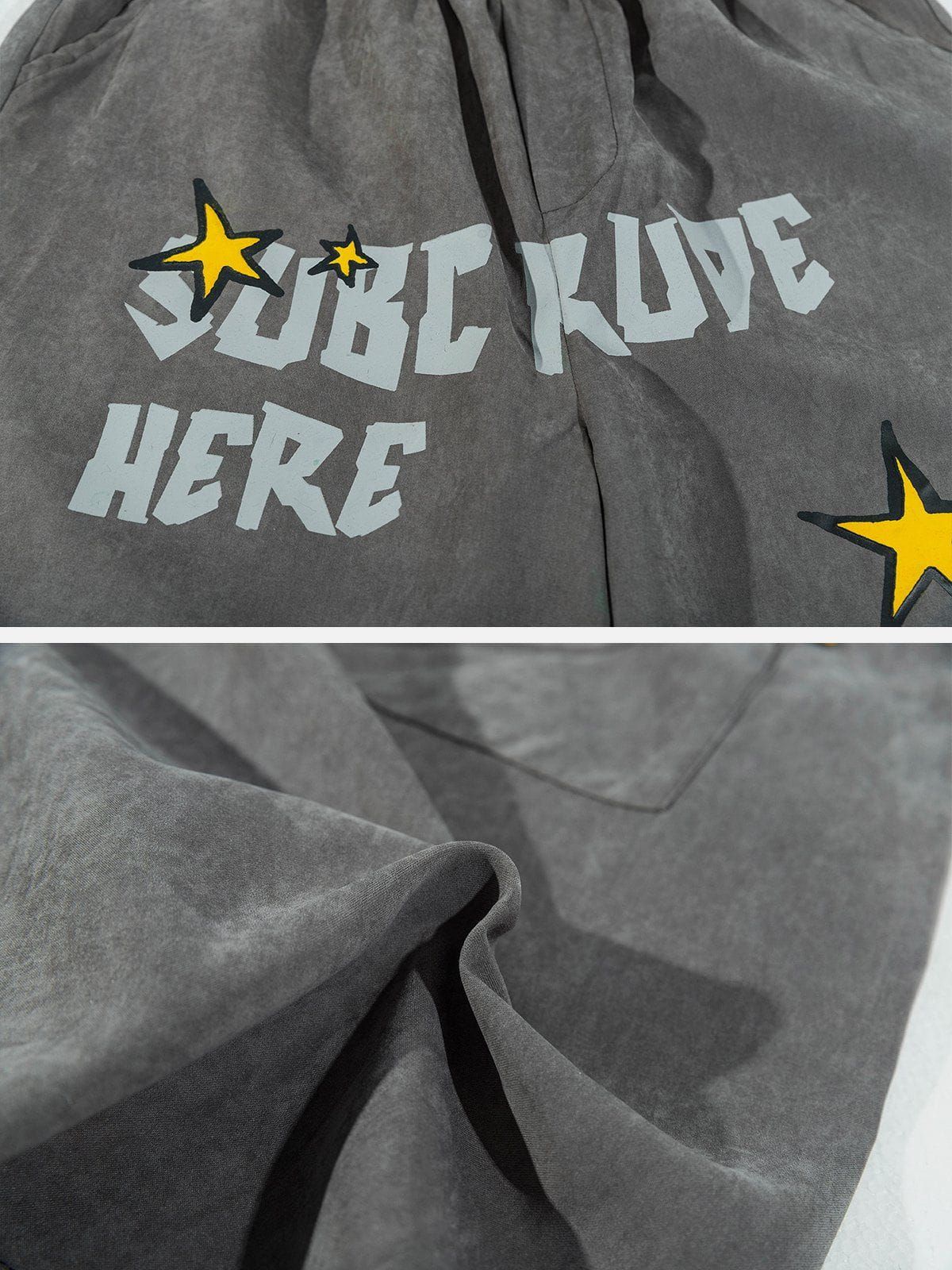 Aelfric Eden Letter Stars Graphic Shorts sold by Aelfric Eden product image thumbnail 6