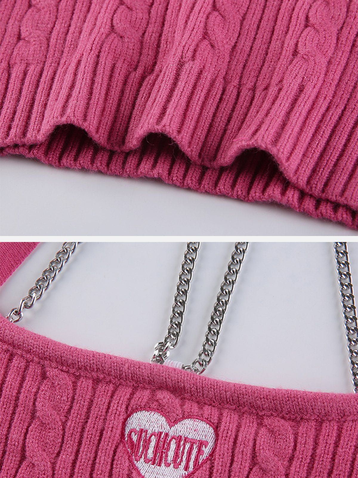 Chain Panel Halter Y2K Cami Top sold by Aelfric Eden product image thumbnail 4