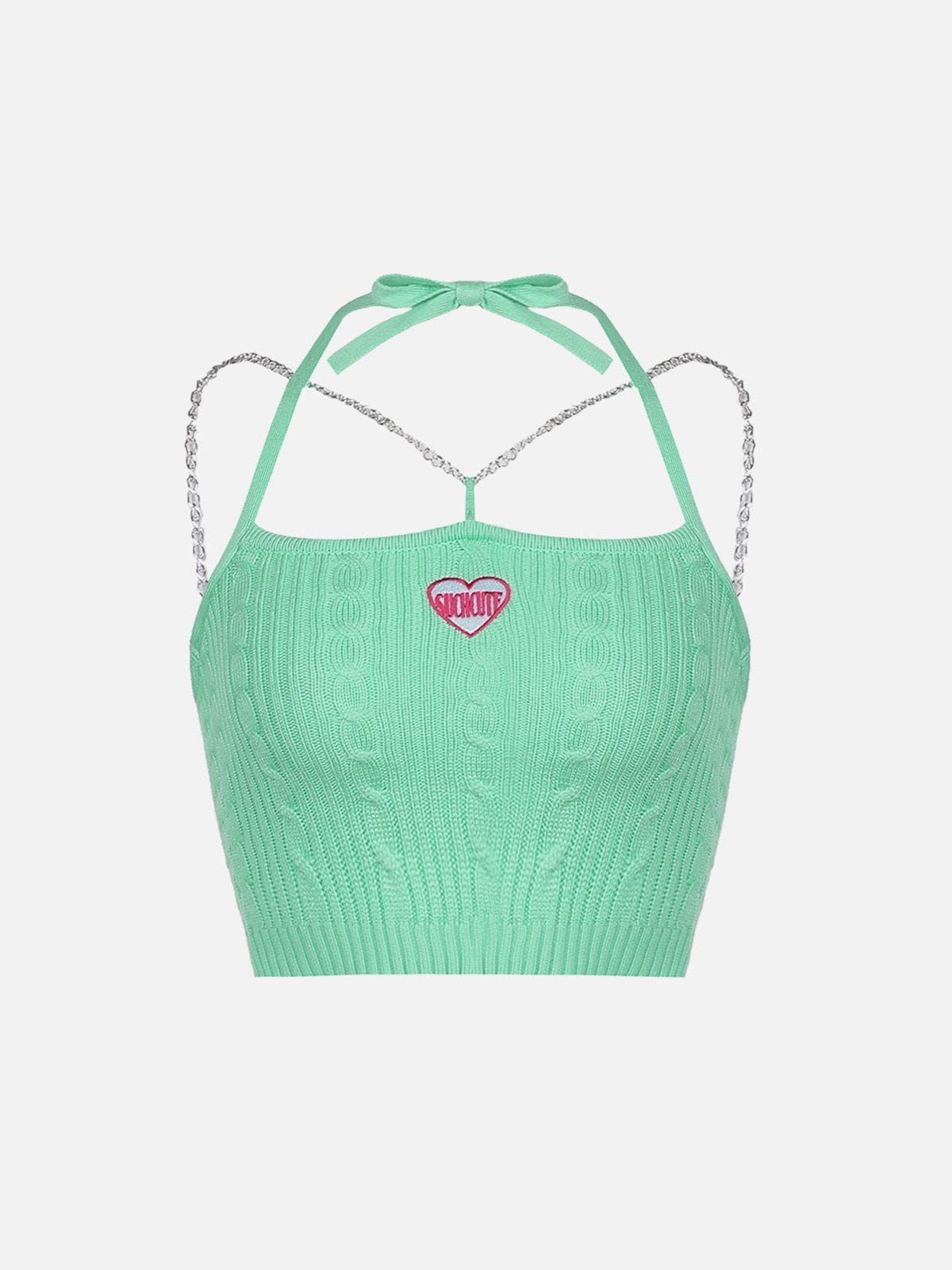 Chain Panel Halter Y2K Cami Top sold by Aelfric Eden product image thumbnail 3