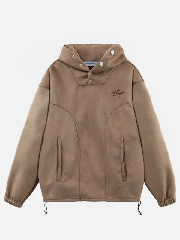 Aelfric Eden Solid Suede Hoodie sold by Aelfric Eden