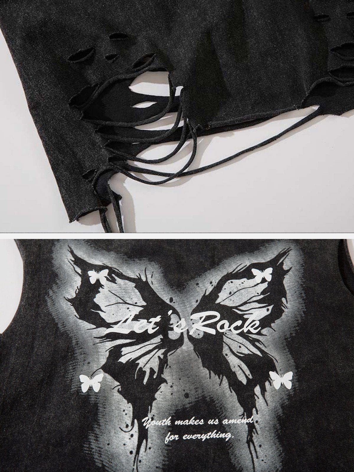 Aelfric Eden Butterfly Print Necklace Design Tank Top sold by Aelfric Eden product image thumbnail 4