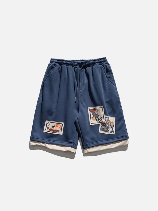 Aelfric Eden Fake Two Patch Shorts sold by Aelfric Eden