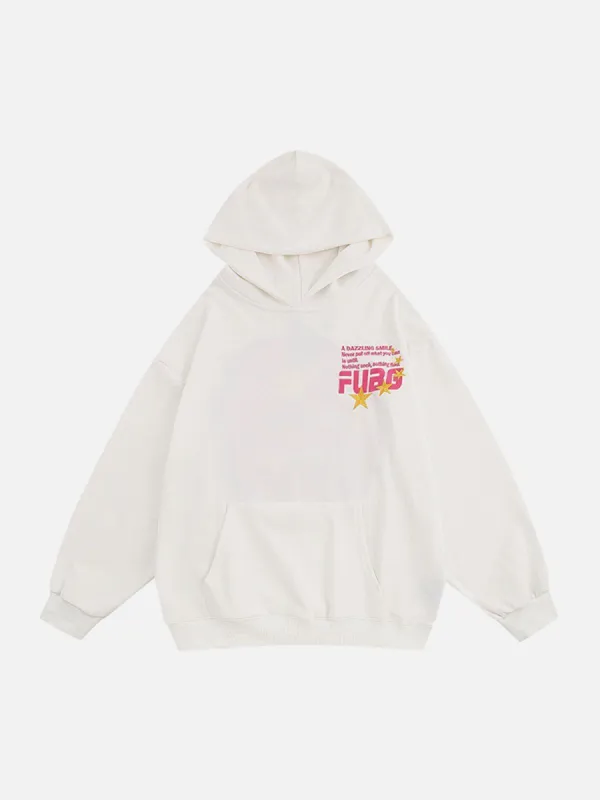 Aelfric Eden Three-Dimensional Letter Print Hoodie sold by Aelfric Eden