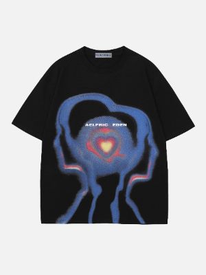 Aelfric Eden Eyeballs Heart Print Tee sold by Aelfric Eden