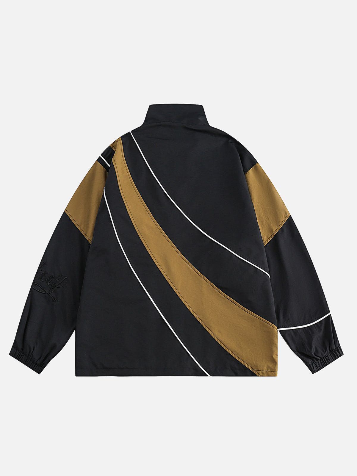 Aelfric Eden Oblique Stripe Patchwork Jacket sold by Aelfric Eden product image thumbnail 3