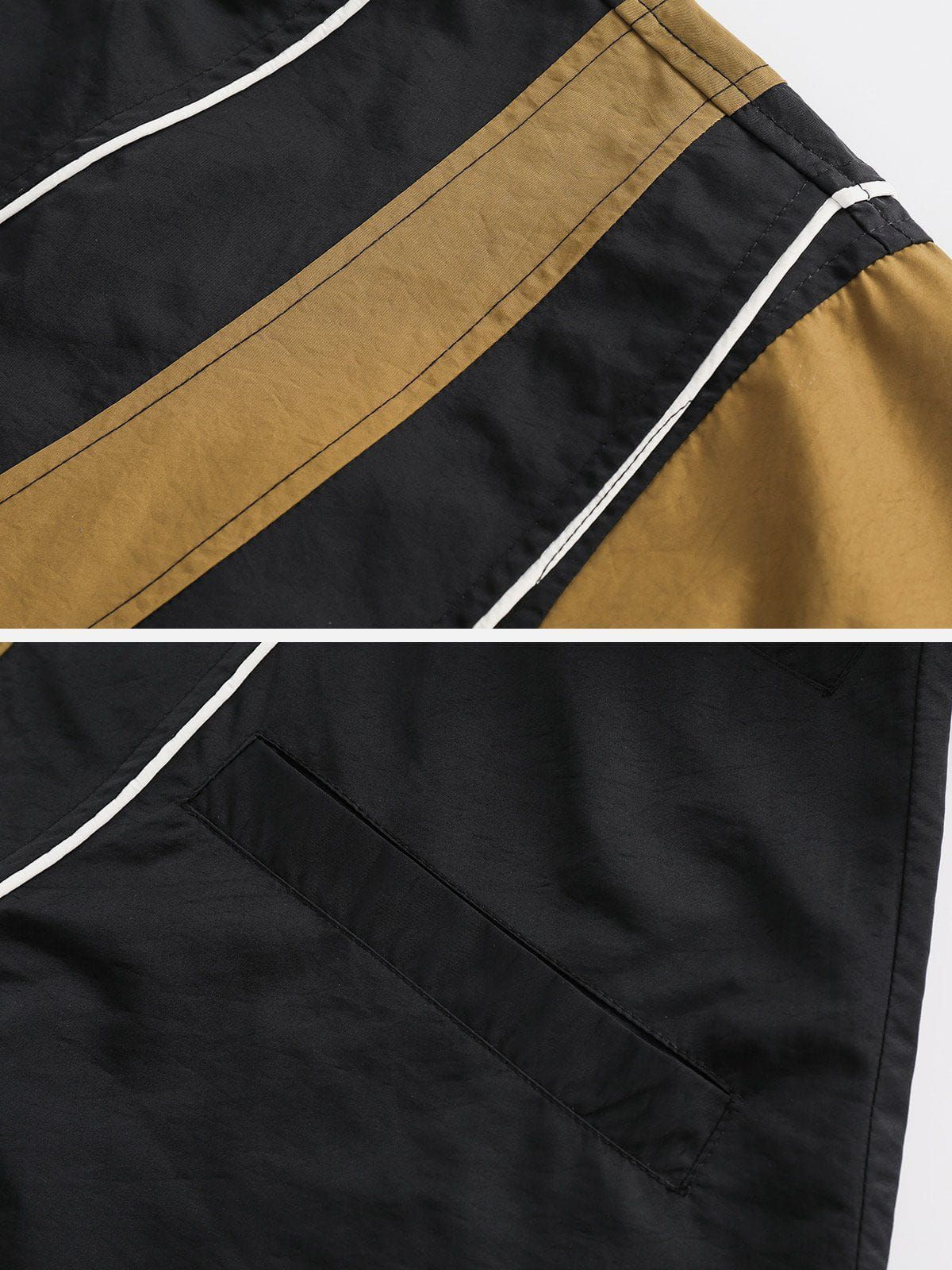 Aelfric Eden Oblique Stripe Patchwork Jacket sold by Aelfric Eden product image thumbnail 4