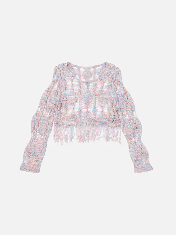 Aelfric Eden Distressed Cut-Out Sweater made by Aelfric Eden