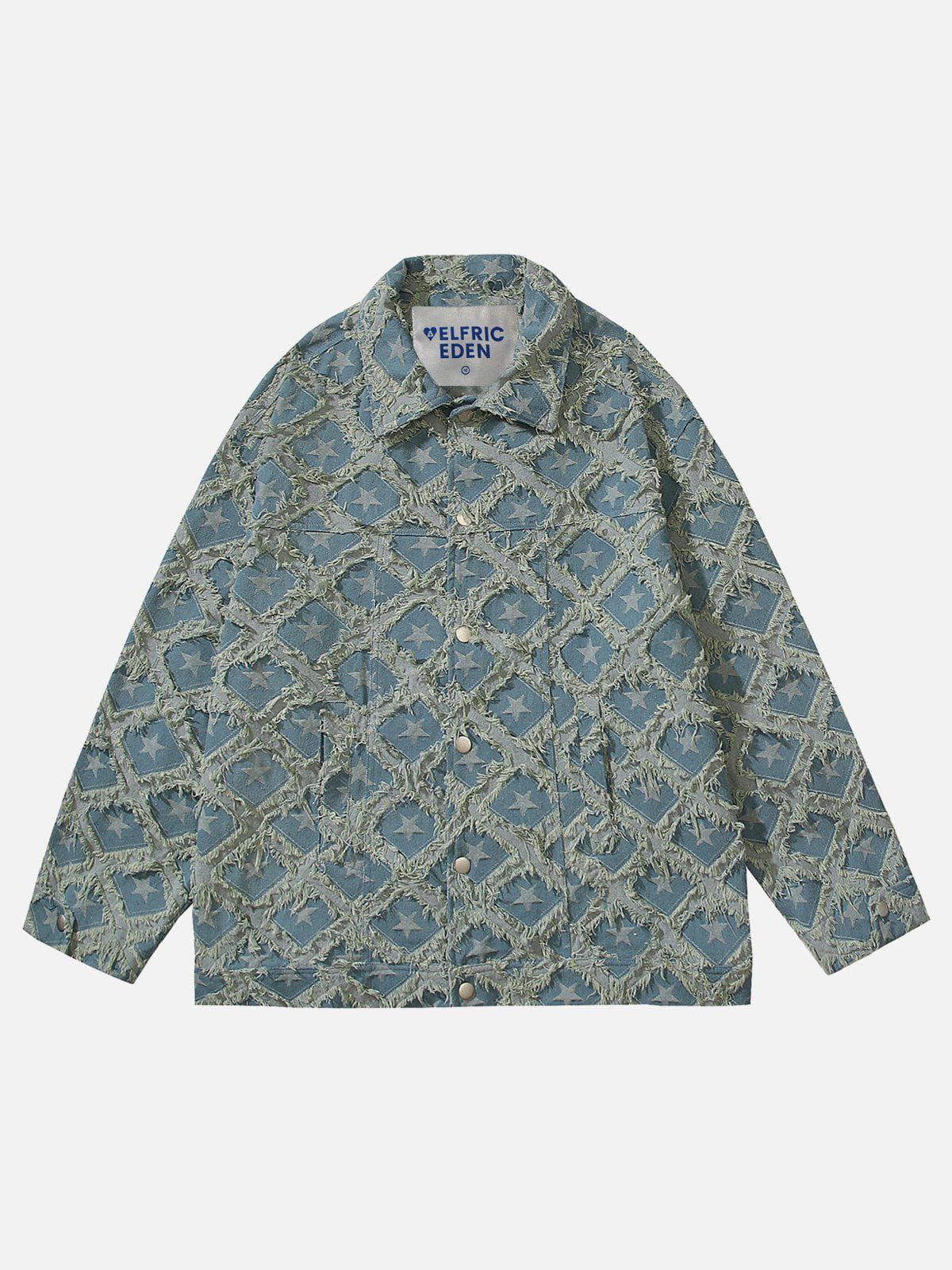 Aelfric Eden Star Fringe Denim Jacket sold by Aelfric Eden