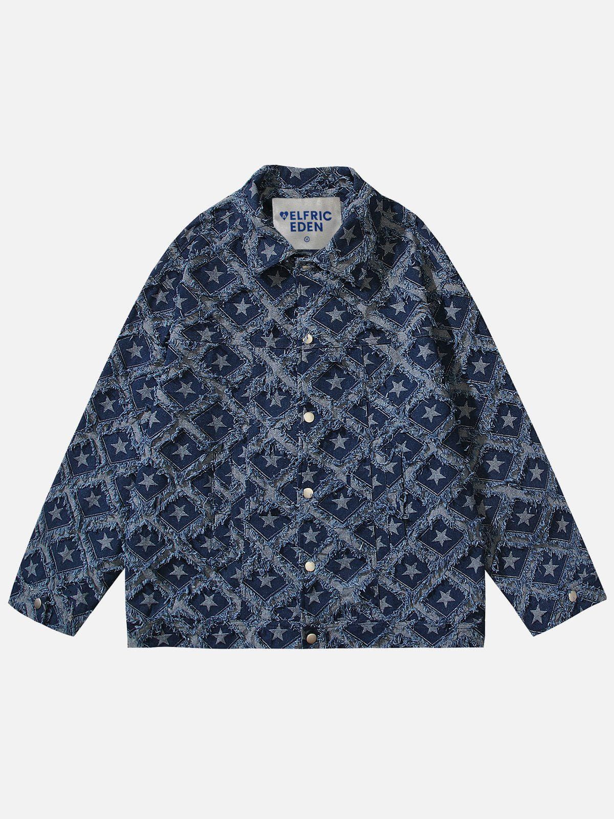 Aelfric Eden Star Fringe Denim Jacket sold by Aelfric Eden product image thumbnail 2