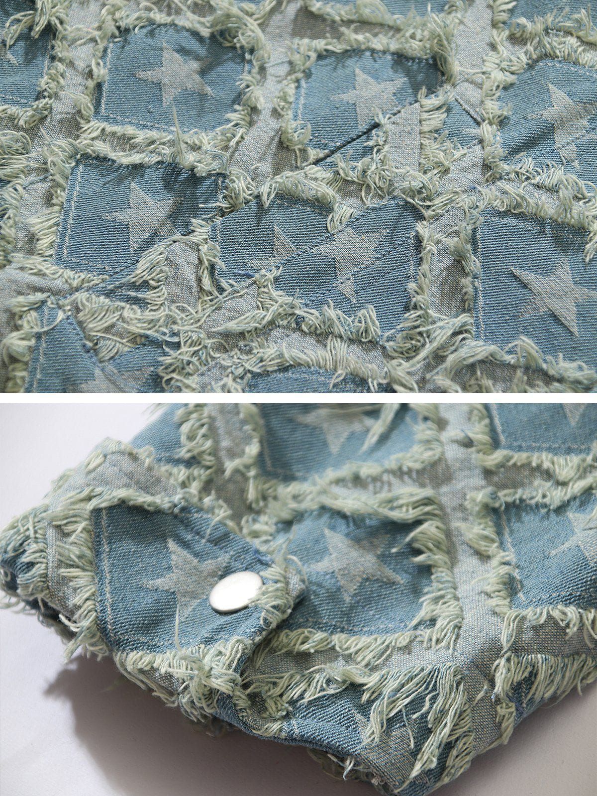 Aelfric Eden Star Fringe Denim Jacket sold by Aelfric Eden product image thumbnail 4