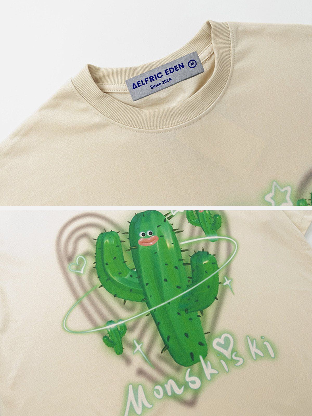 Aelfric Eden Cactus Print Tee sold by Aelfric Eden product image thumbnail 5
