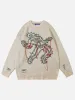 Aelfric Eden Electric Skeleton Jacquard Distressed Sweater sold by Aelfric Eden