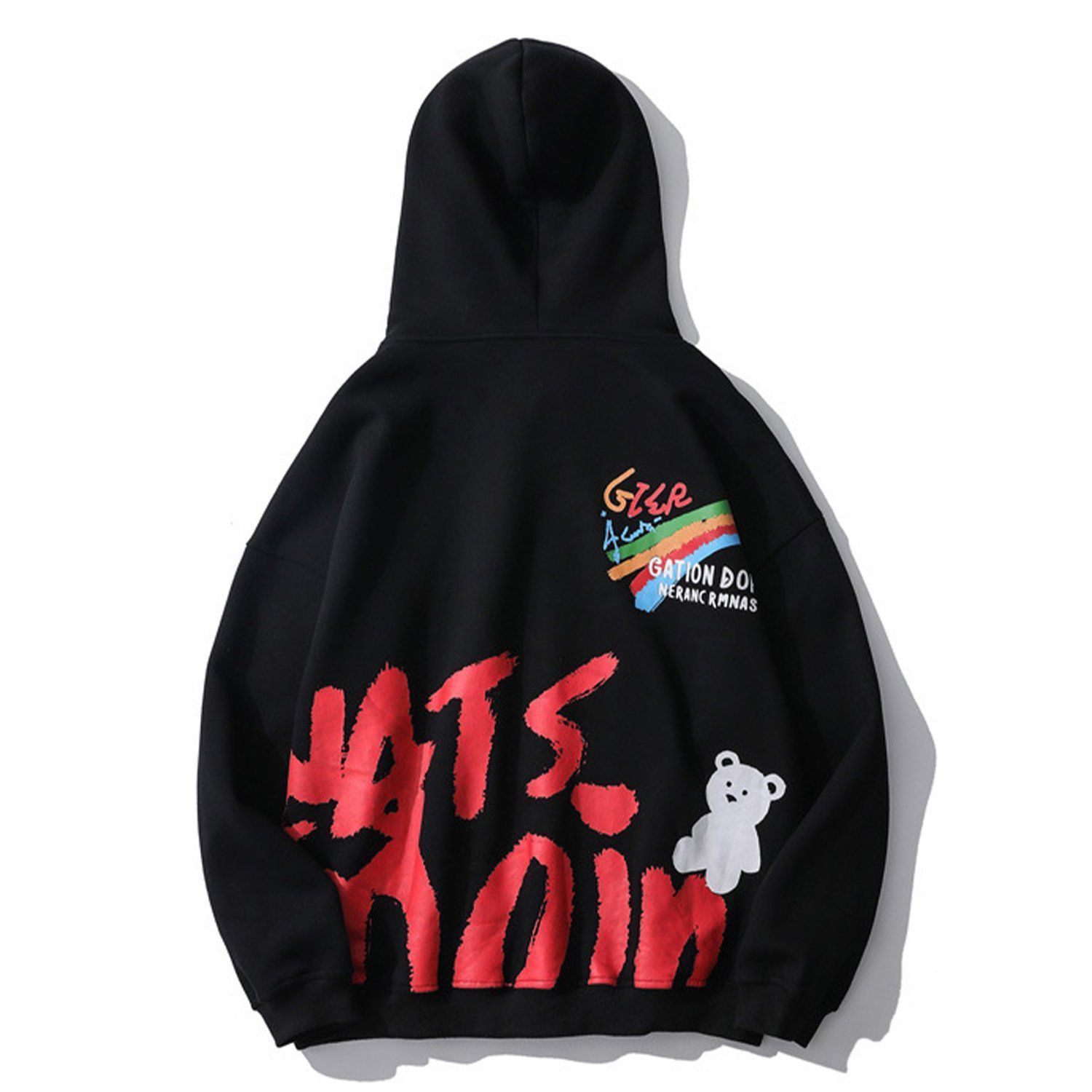 Aelfric Eden Trend Rainbow Bear Graffiti Hoodie sold by Aelfric Eden product image thumbnail 4