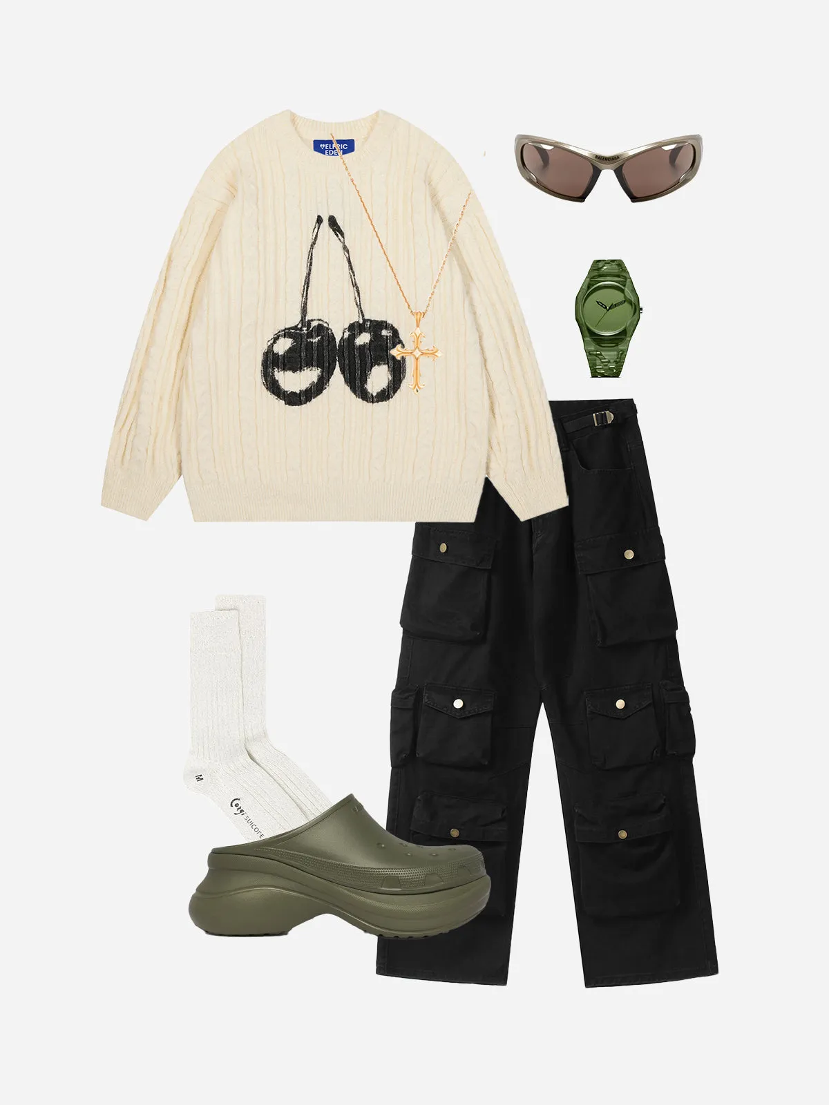 Aelfric Eden Cherry Graphic Sweater sold by Aelfric Eden product image thumbnail 2