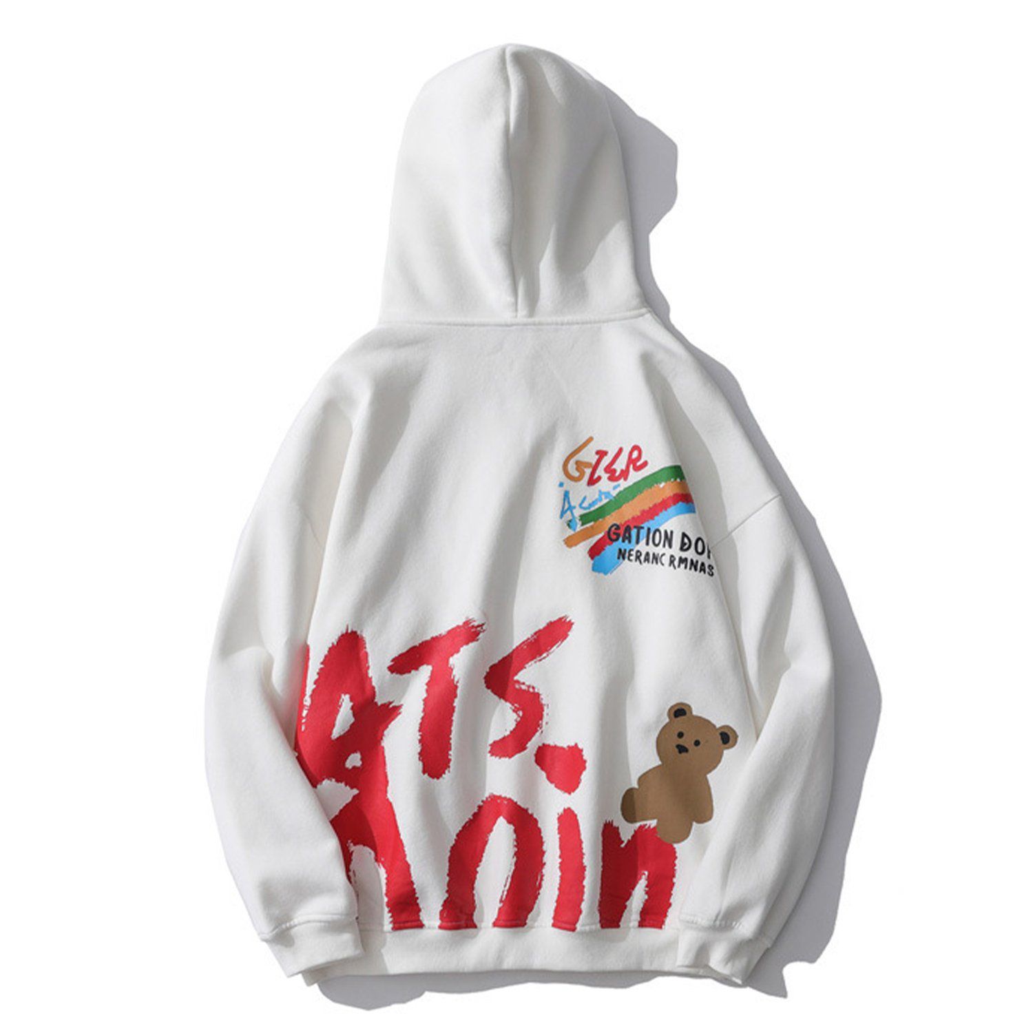 Aelfric Eden Trend Rainbow Bear Graffiti Hoodie sold by Aelfric Eden product image thumbnail 2
