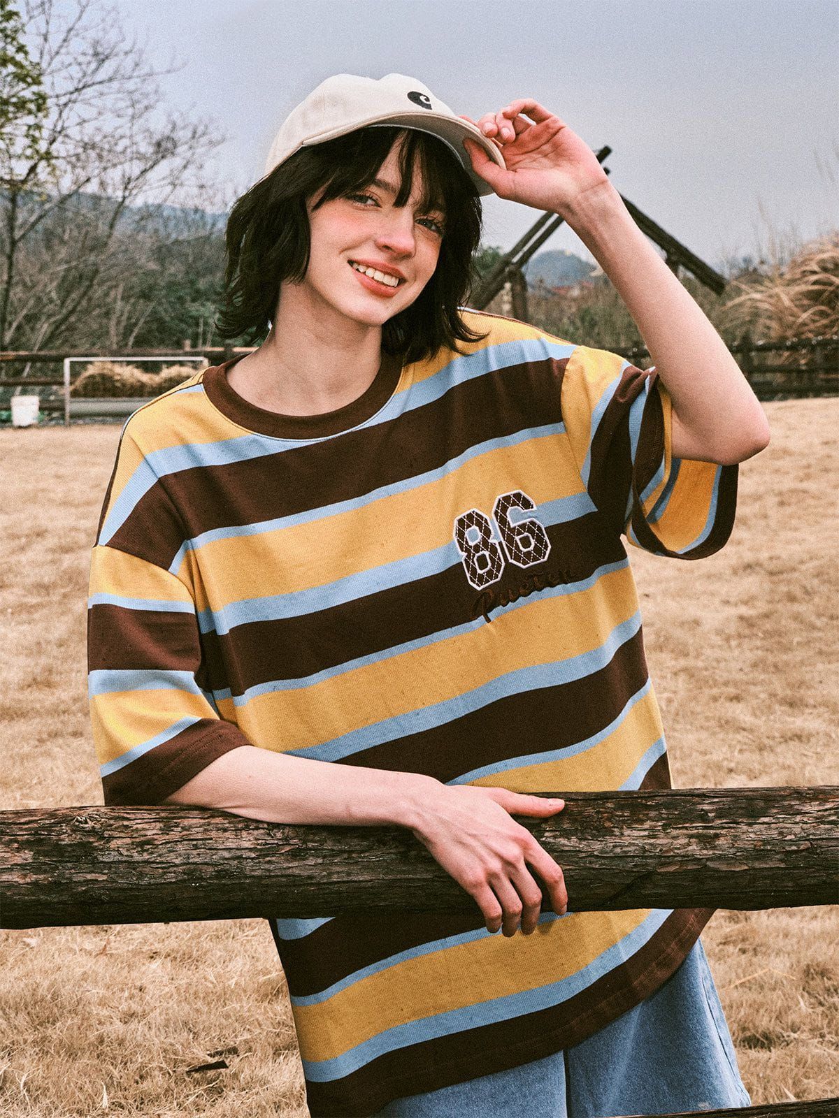 Aelfric Eden Digital Stripe Patchwork Tee sold by Aelfric Eden