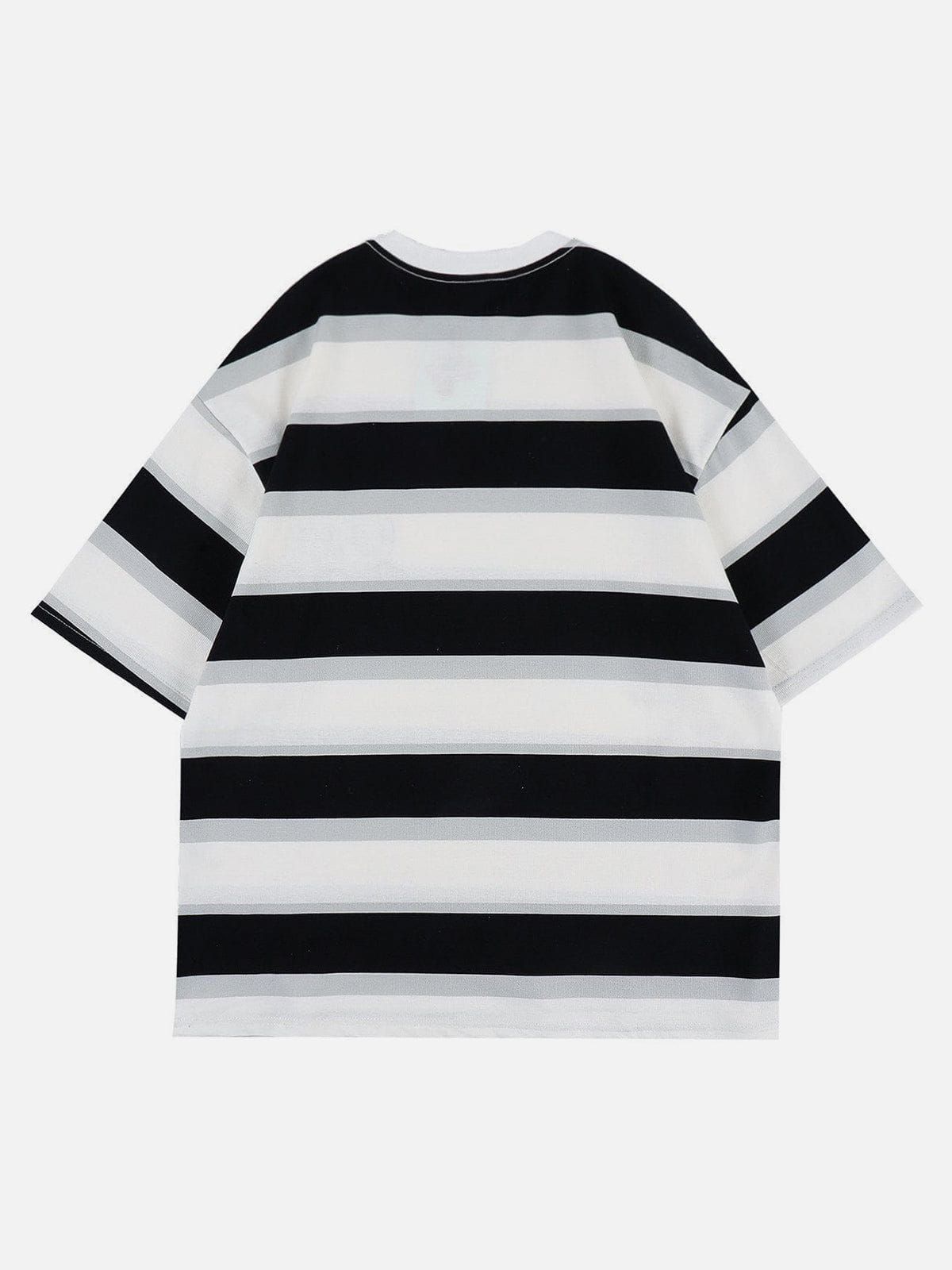 Aelfric Eden Digital Stripe Patchwork Tee sold by Aelfric Eden product image thumbnail 5