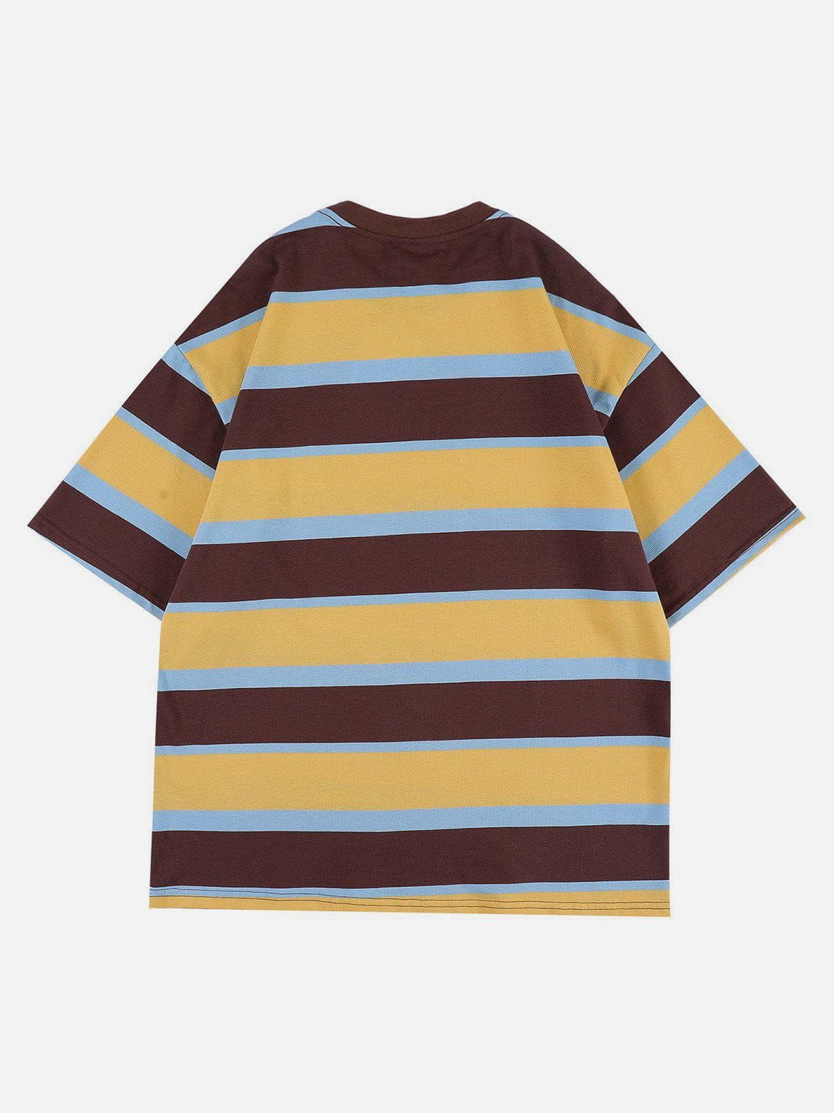 Aelfric Eden Digital Stripe Patchwork Tee sold by Aelfric Eden product image thumbnail 4