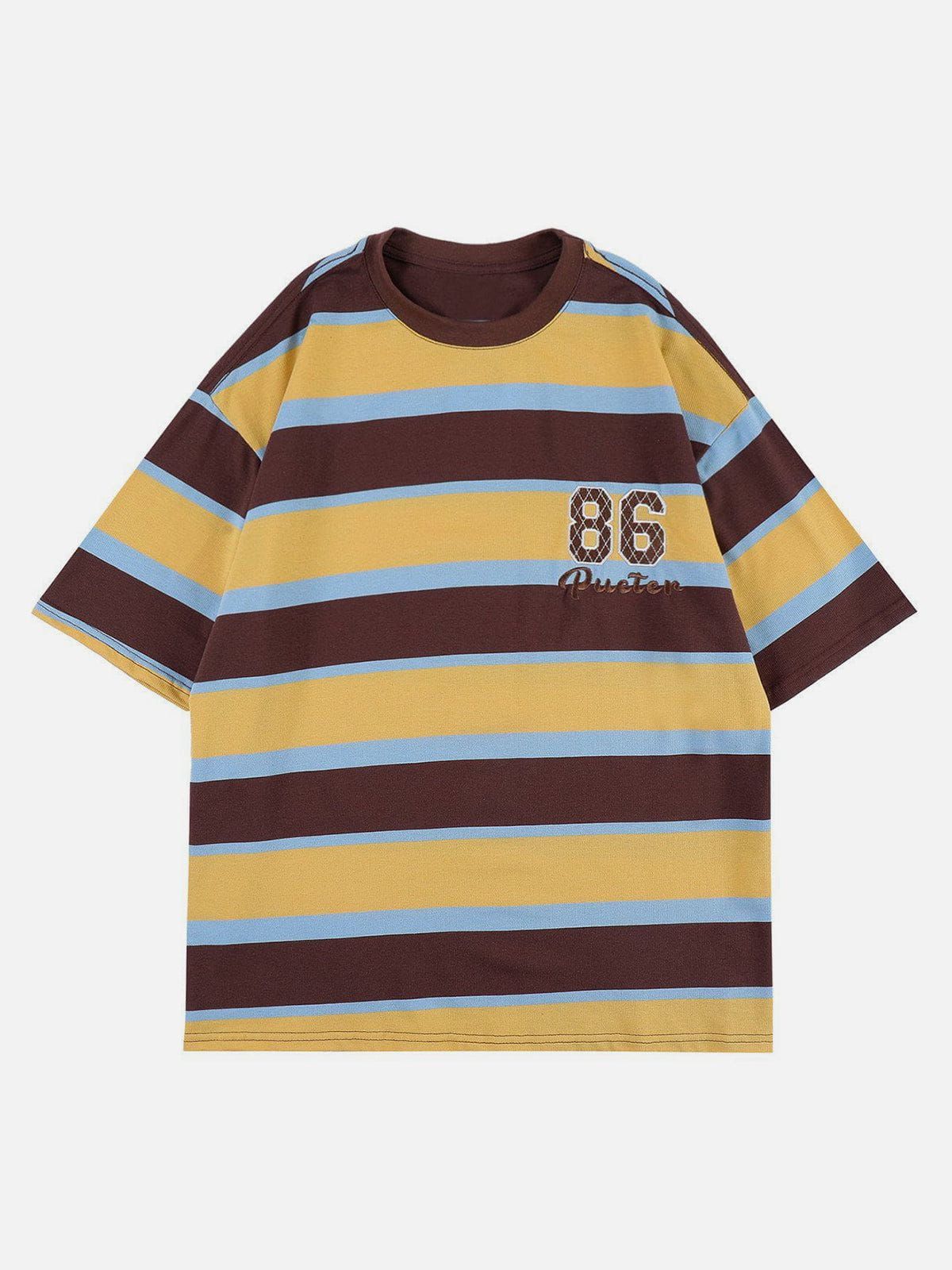 Aelfric Eden Digital Stripe Patchwork Tee sold by Aelfric Eden product image thumbnail 2