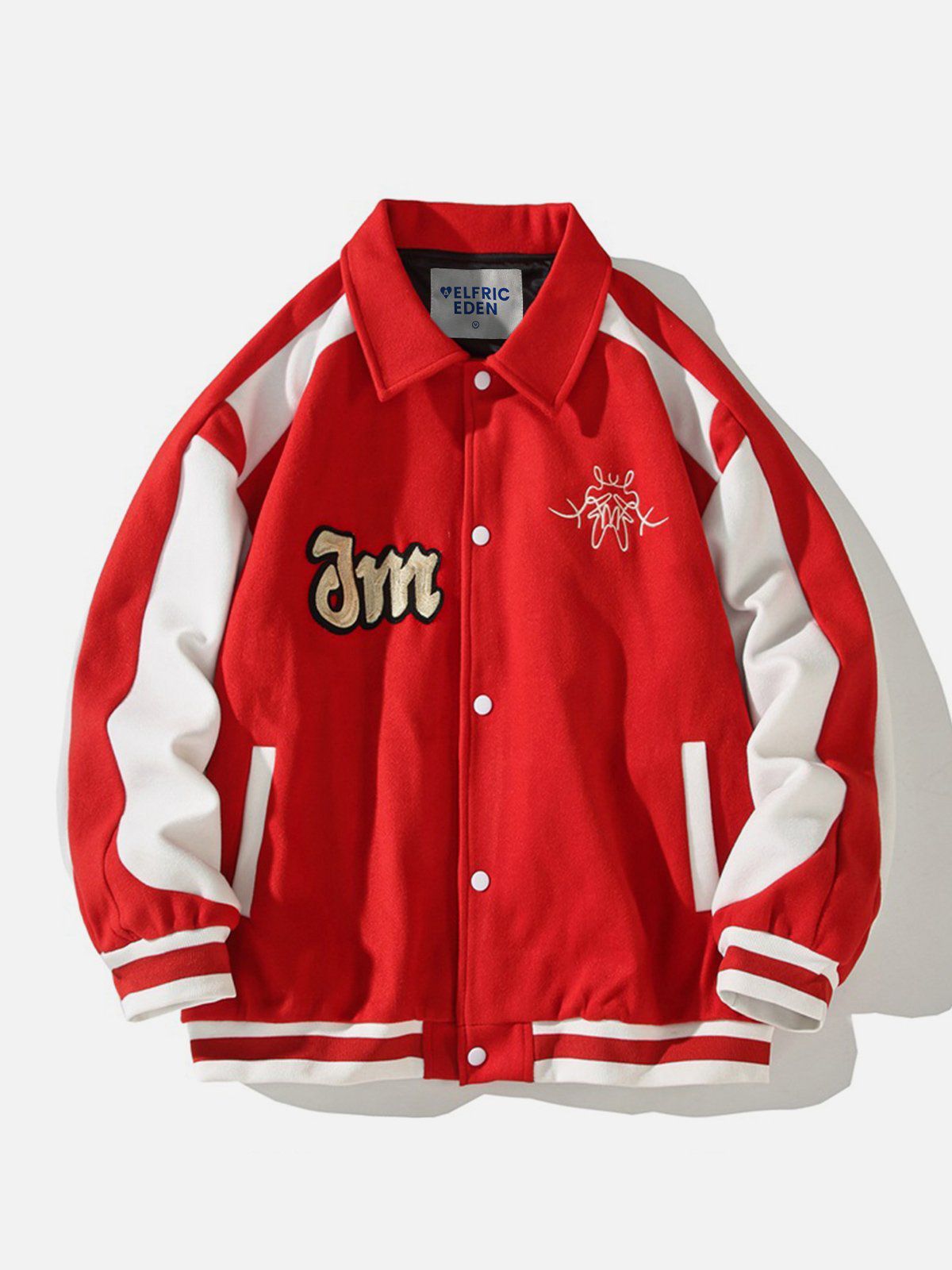 Aelfric Eden Embroidery Fold-Over Varsity Jacket sold by Aelfric Eden product image thumbnail 3