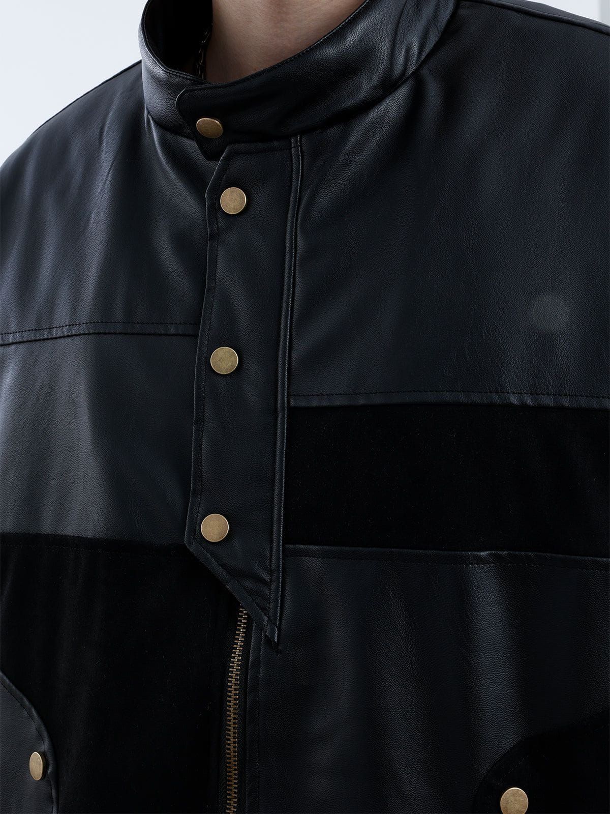 Aelfric Eden Vintage Patchwork Leather Coat sold by Aelfric Eden product image thumbnail 4