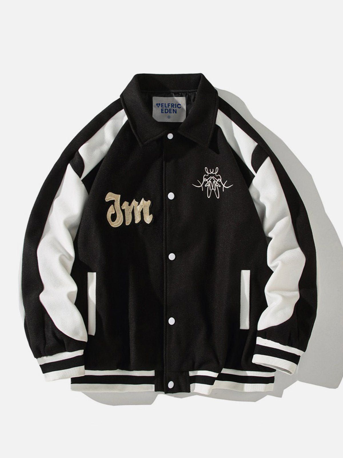 Aelfric Eden Embroidery Fold-Over Varsity Jacket sold by Aelfric Eden product image thumbnail 2