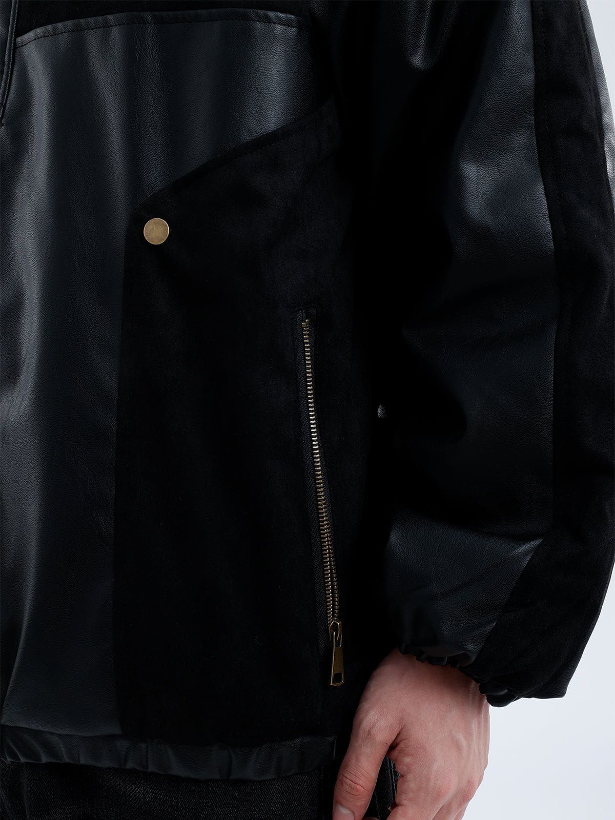 Aelfric Eden Vintage Patchwork Leather Coat sold by Aelfric Eden product image thumbnail 5