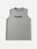 Aelfric Eden Line Print Suede Tank Top sold by Aelfric Eden