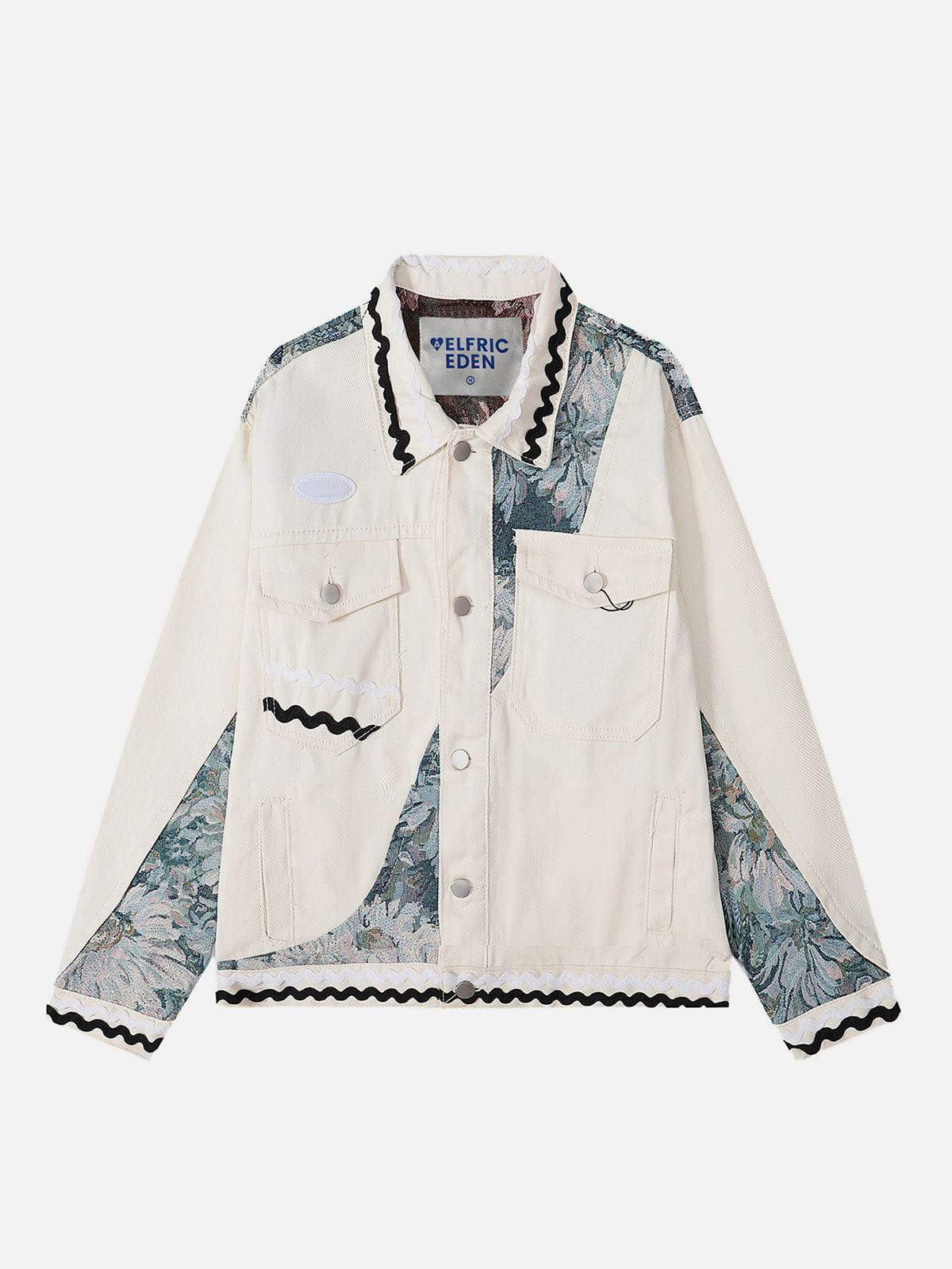 Aelfric Eden Patchwork Embroidery Flower Jacket sold by Aelfric Eden