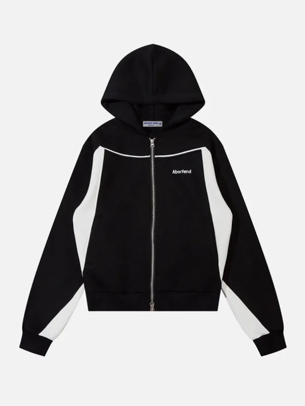 Patchwork Athleisure Style Hoodie sold by Aelfric Eden