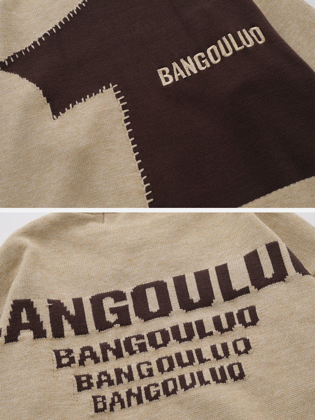 Aelfric Eden Vintage Patchwork Knit Sweater sold by Aelfric Eden product image thumbnail 4