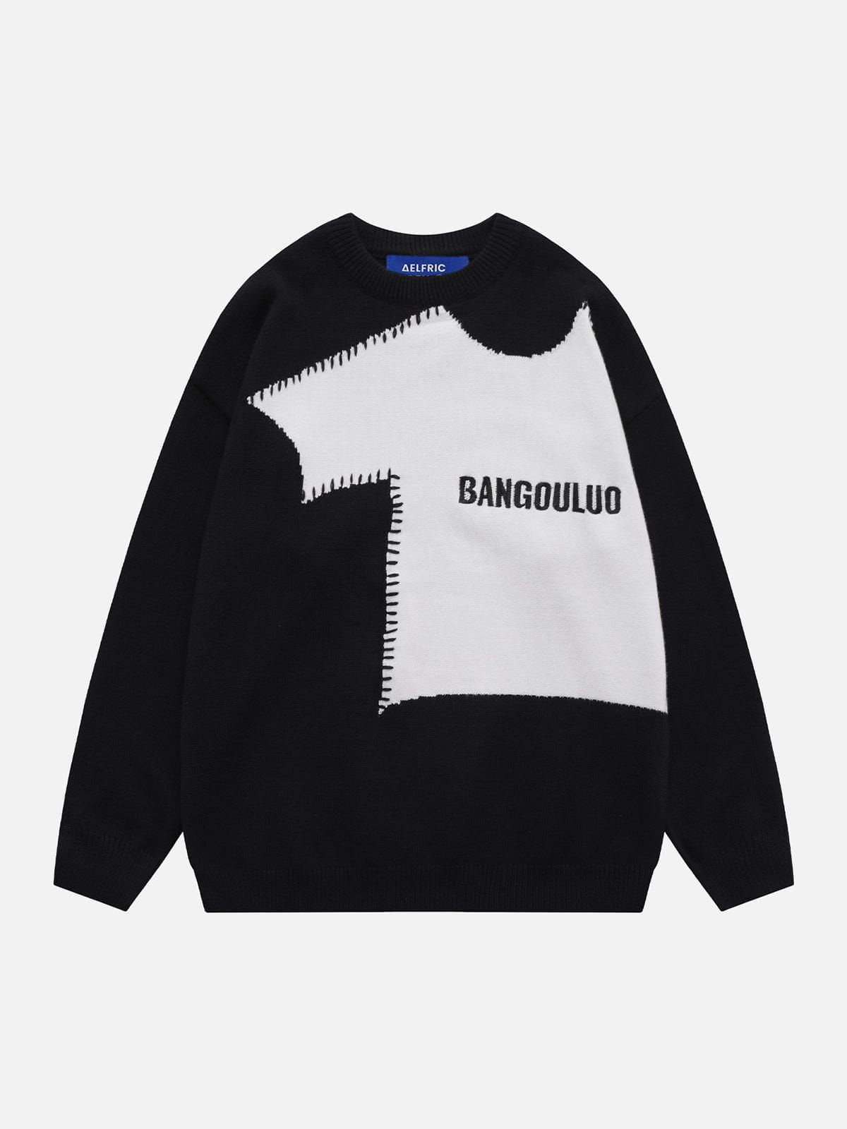 Aelfric Eden Vintage Patchwork Knit Sweater sold by Aelfric Eden product image thumbnail 2