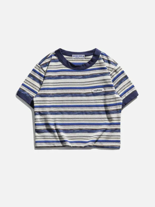 Aelfric Eden "Explorer" Stripe Crop Tee sold by Aelfric Eden