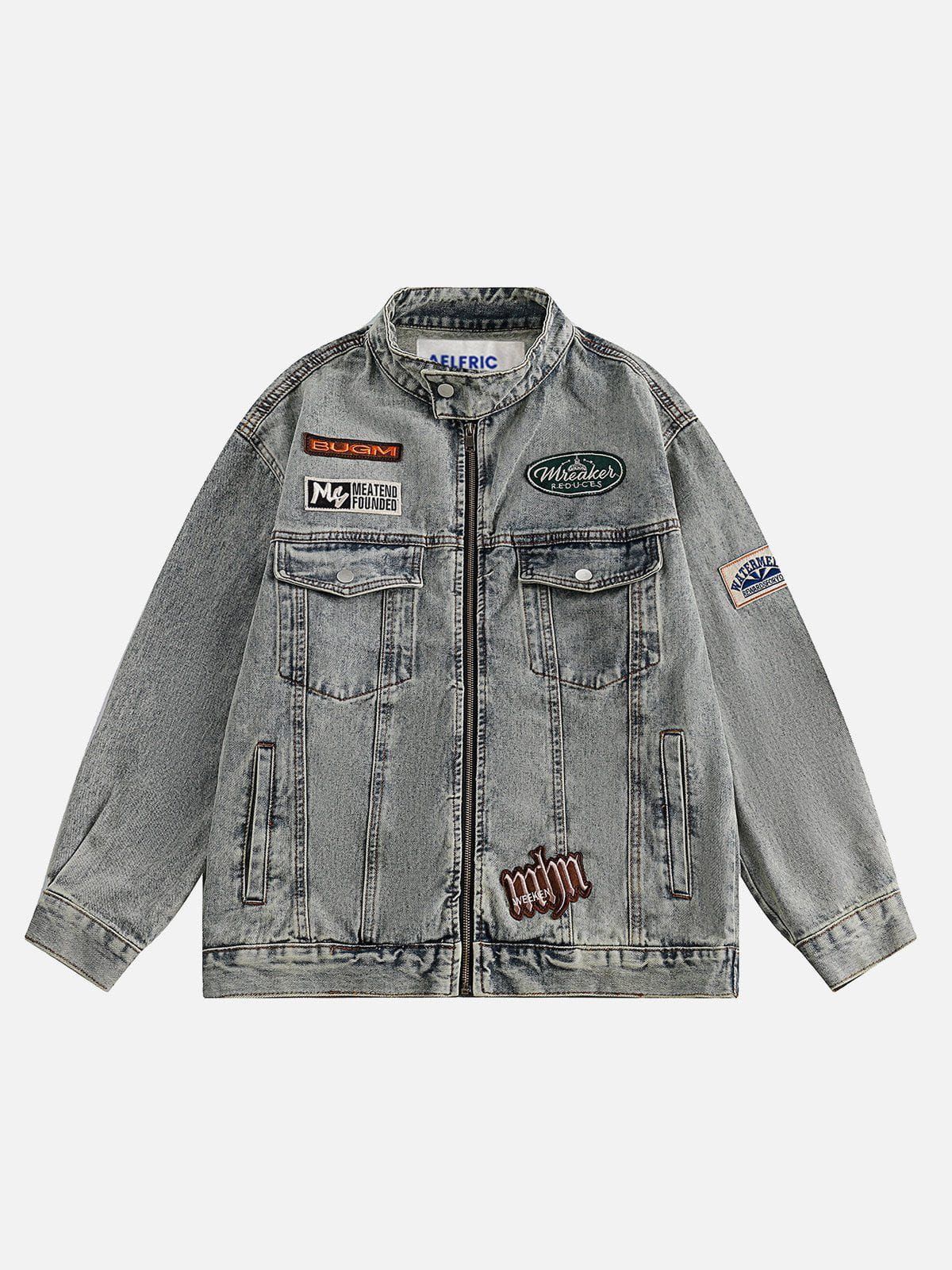 Aelfric Eden Sun Embroidered Denim Jacket sold by Aelfric Eden