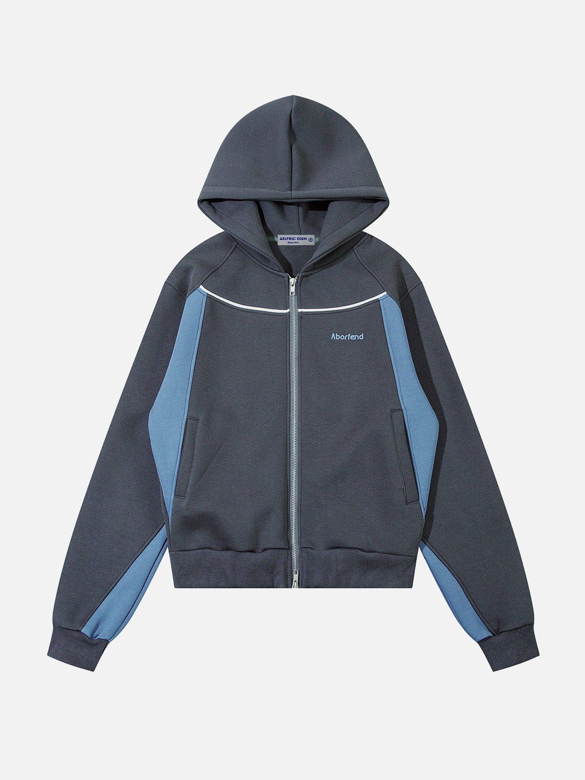 Patchwork Athleisure Style Hoodie sold by Aelfric Eden product image thumbnail 2
