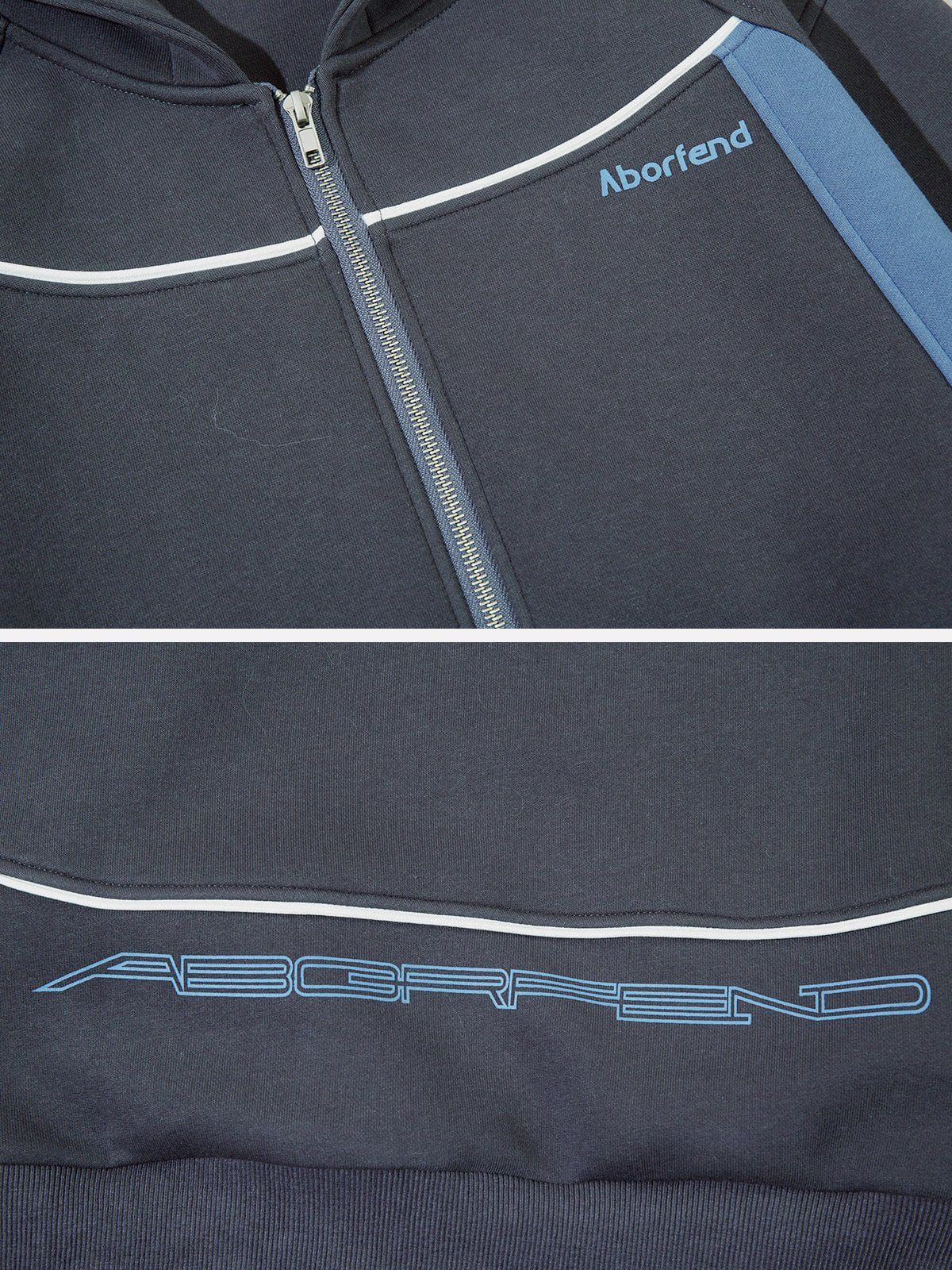 Patchwork Athleisure Style Hoodie sold by Aelfric Eden product image thumbnail 5