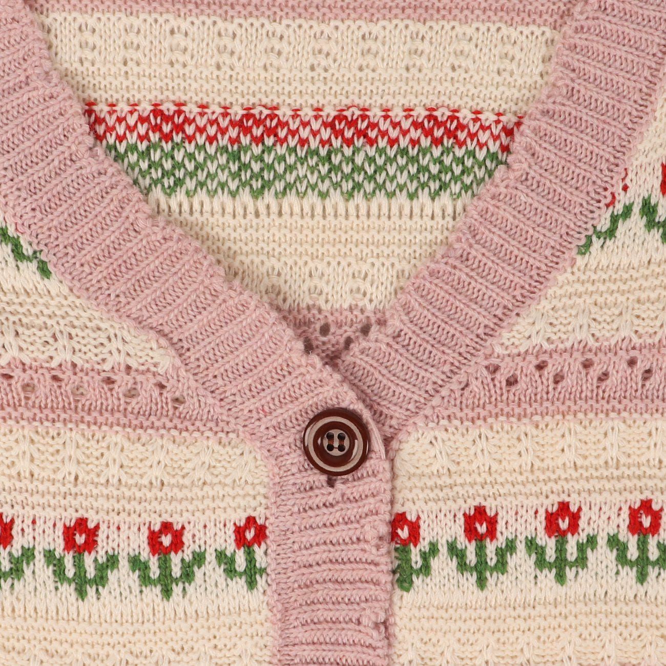 Aelfric Eden Striped Flowers Embroidery Hollow Out Cardigan Knit Sweater sold by Aelfric Eden product image thumbnail 7