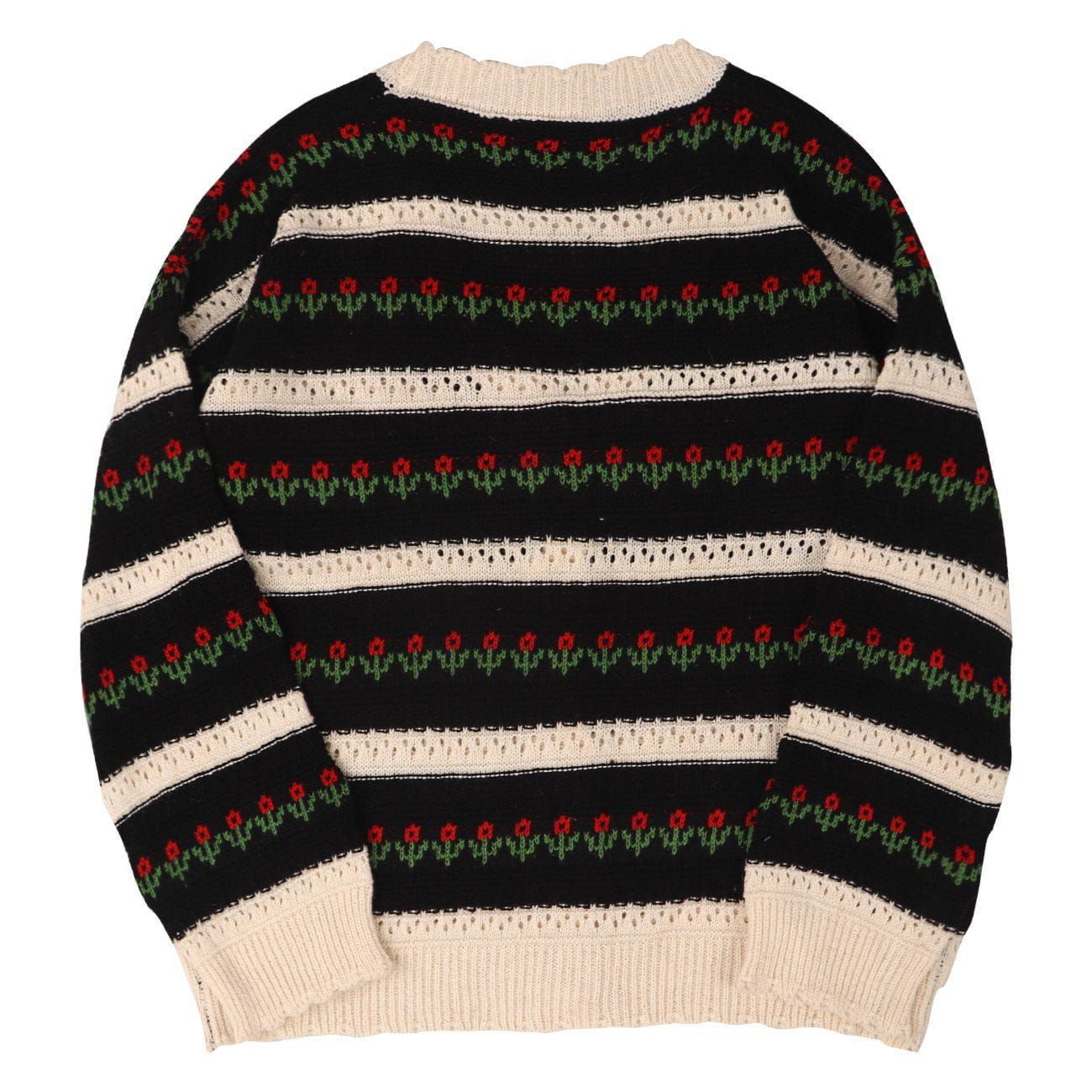 Aelfric Eden Striped Flowers Embroidery Hollow Out Cardigan Knit Sweater sold by Aelfric Eden product image thumbnail 3