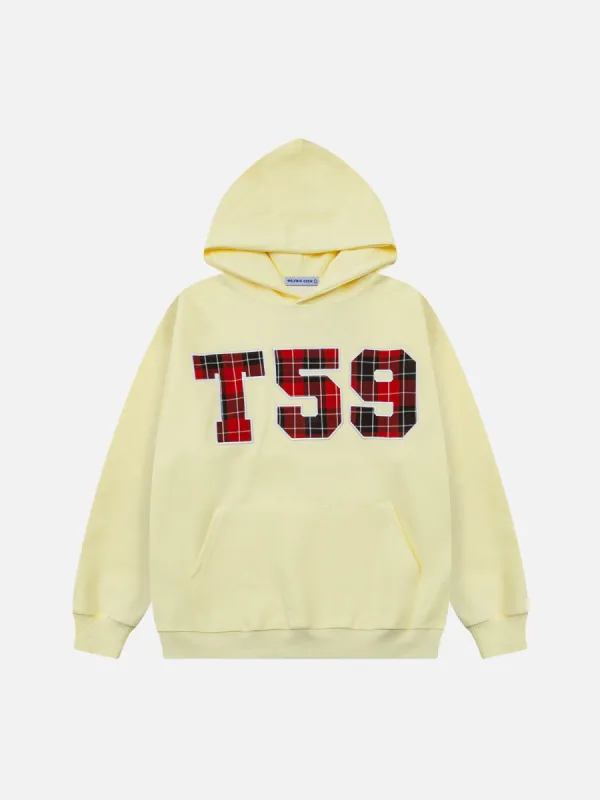 Aelfric Eden Plaid Embroidery Hoodie sold by Aelfric Eden