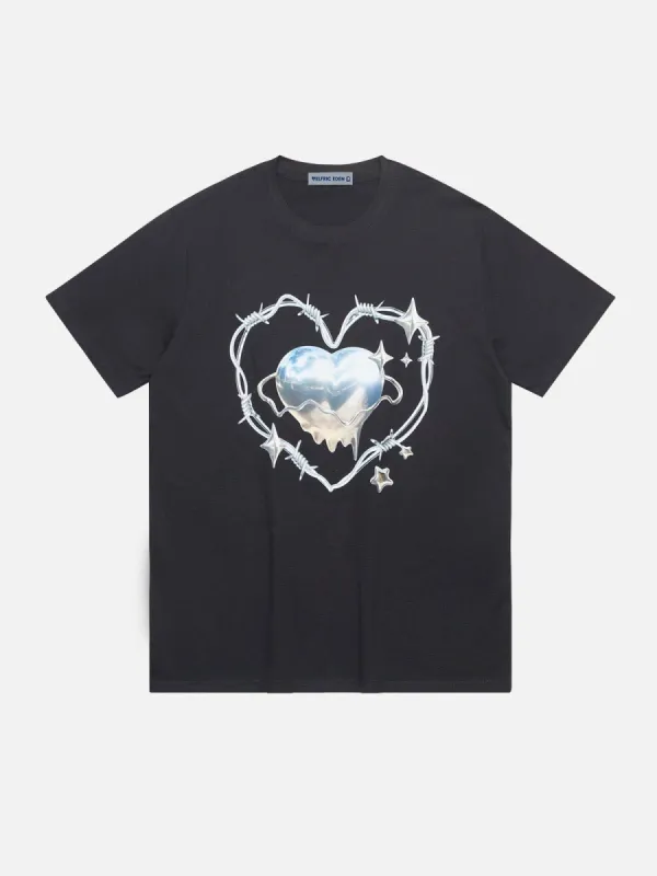Aelfric Eden 3D Heart Print Tee sold by Aelfric Eden