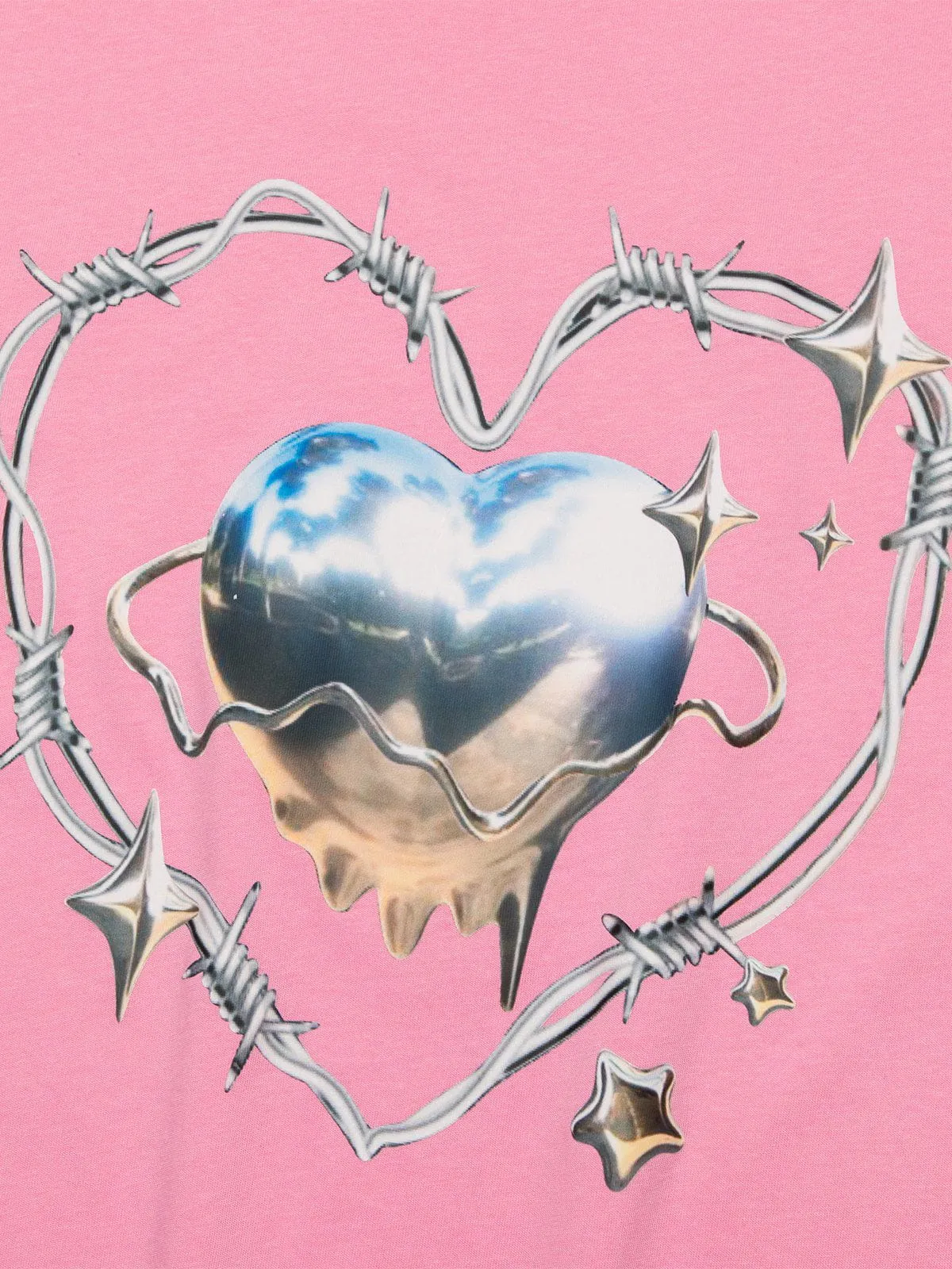 Aelfric Eden 3D Heart Print Tee sold by Aelfric Eden product image thumbnail 4