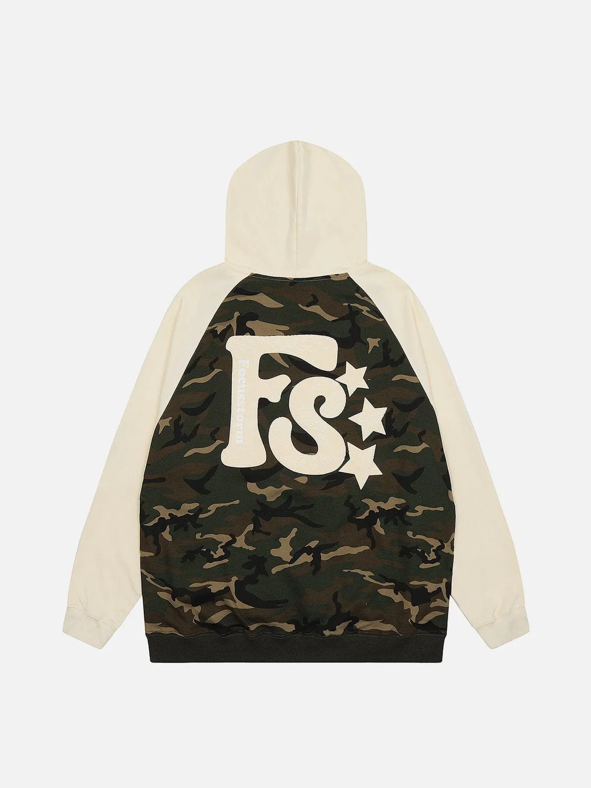 Aelfric Eden Camouflage Patchwork Hoodie sold by Aelfric Eden product image thumbnail 2