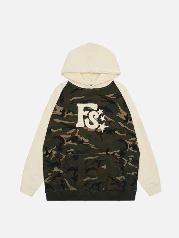 Aelfric Eden Camouflage Patchwork Hoodie sold by Aelfric Eden