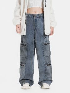 Aelfric Eden 3D Big Pocket Washed Jeans sold by Aelfric Eden