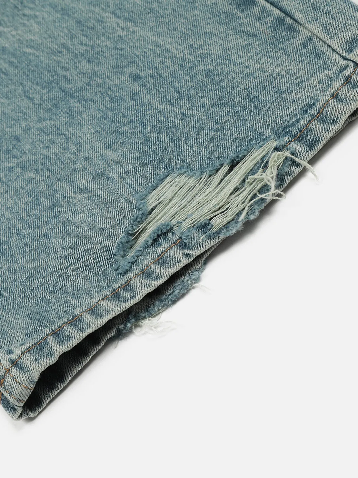 Aelfric Eden Basic Distressed Loose Jeans sold by Aelfric Eden product image thumbnail 4
