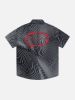 Aelfric Eden Gradient Psychedelic Line Short Sleeve Shirt sold by Aelfric Eden