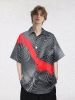 Aelfric Eden Gradient Psychedelic Line Short Sleeve Shirt sold by Aelfric Eden