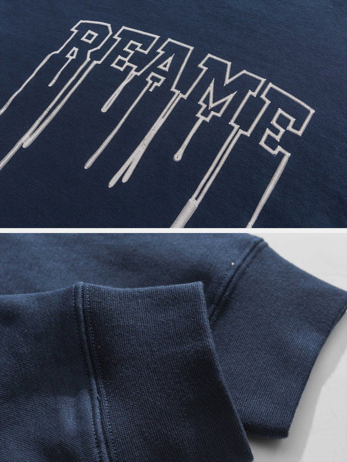 Aelfric Eden Letter Melt Embroidery Sweatshirt sold by Aelfric Eden product image thumbnail 6